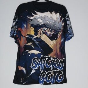 Satoru Gojo T-Shirt Mens Large AOP Modern Double Sided Anime Jujutsu Kaisen